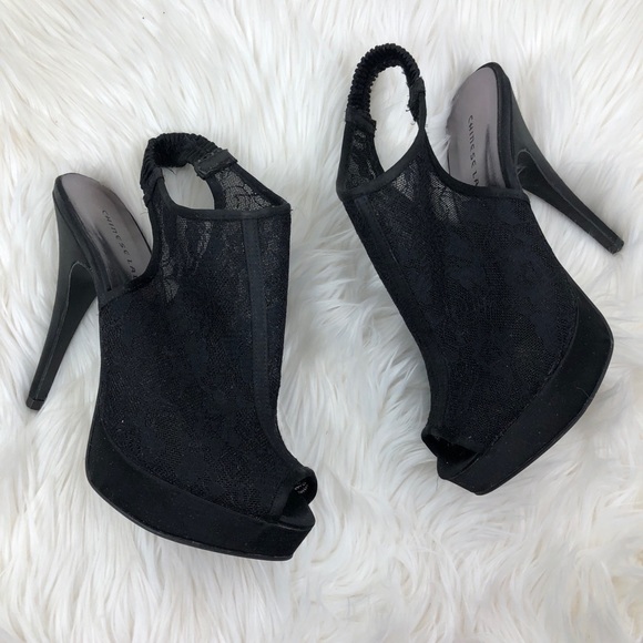 Chinese Laundry Shoes - Chinese Laundry peep toe lace heels